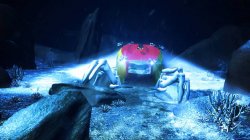 Подводный робот Crabster CR200 шагает по морскому дну