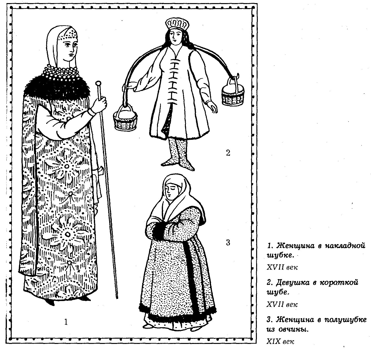 Женское платье древней Руси