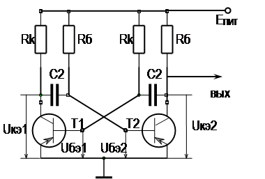 Мультивибратор на кт315 схема