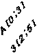 A[0;3],3[2;5]