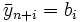 \bar{y}_{n+i} = b_i